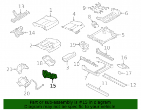 Управление водительским сиденьем Volvo XC60 18-26 черный глянец
