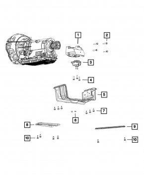 Подушка АКПП Dodge Durango 13-26 RWD