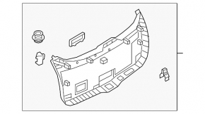 Обшивка дверей багажника Mazda CX-5 17-24