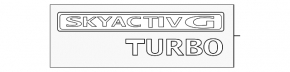 Эмблема надпись SKYACTIV G TURBO двери багажника Mazda CX-5 22-25