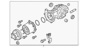 Задний дифференциал редуктор Infiniti JX35 QX60 13-