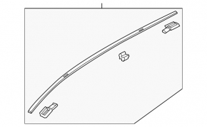 Накладка крыши правая Mazda CX-5 13-16