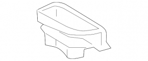 Бокс багажника левый Toyota Solara 04-08