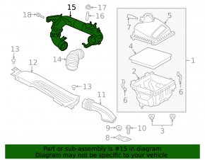 Воздуховод Ford Escape MK4 20-22 1.5T пластик