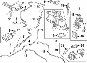 Лямбда-зонд второй Ford Escape MK4 23-23 1.5T