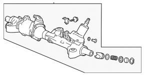 Рейка рулевая Honda Accord 16-17 рест hybrid, без тяг