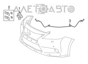 Проводка переднего бампера Lexus ES300h ES350 13-15 дорест