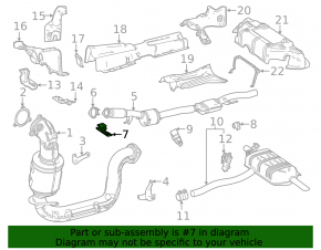 Кронштейн выпускной трассы передний Mercedes H247 GLA 20-26