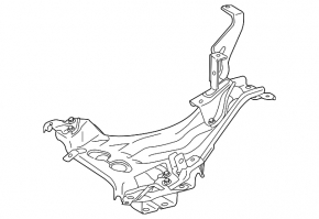 Крепление инвертора Toyota Prius V 12-17 погнуто