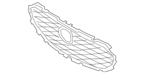 Решетка радиатора grill Mazda 3 19-26 5d