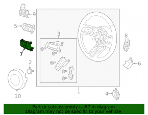 Кнопки управления на руле нижние левые Ford Mustang mk6 15-23