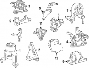 Кронштейн передньої подушки двигуна Toyota Camry v70 18-24 2.5