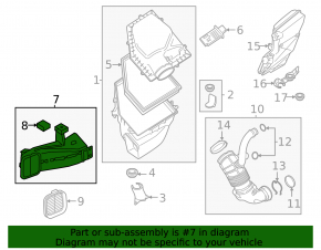 Воздухоприемник BMW X5 G05 23-26 B58