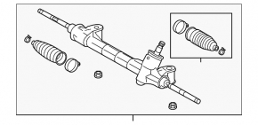 Рейка рульова Lexus Hs250h 10-12 ГУР
