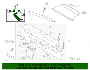 Обшивка двери багажника правая VW Tiguan 18-24 черная, царапины