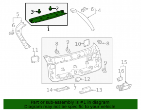 Обшивка двери багажника верхняя Lexus RX350 RX450h 16-22 коричневая, царапина