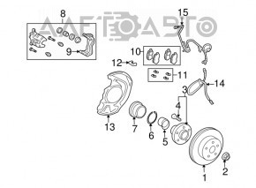 Датчик ABS передний правый Lexus RX300 RX330 RX350 RX400h 04-09