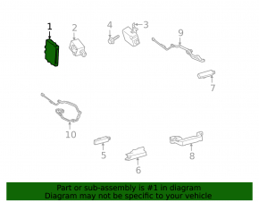 Computer assy, smart key Toyota Prius 30 10-15