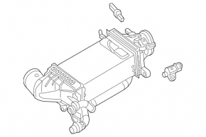 Інтеркулер Mercedes C-class W205 350e 16-18 2.0