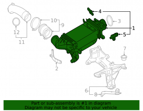 Інтеркулер Mercedes C-class W205 350e 16-18 2.0
