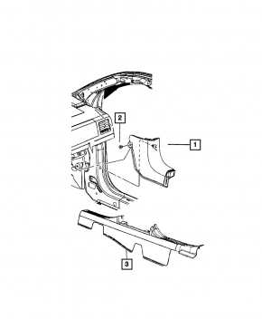 Накладка порога левая Jeep Compass 11-16 беж