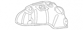 Защита коллектора передняя Toyota Sienna 04-10 3.5