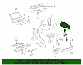 Обшивка арки правая Lexus GS300 GS350 GS430 06-11