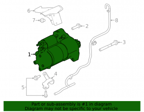 Стартер Land Rover Range Rover 13-21 3.0, 5.0