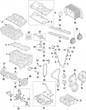 Коленвал Volvo V90 17-22 T5 2.0T стандарт К:53,00 Ш:49,99
