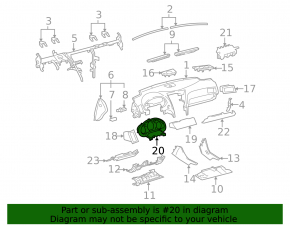 Накладка щитка приборов Lexus GS300 GS350 GS430 06-11