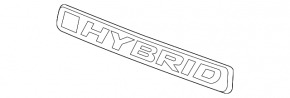 Эмблема надпись HYBRID двери багажника Honda CRV 20-22