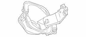 Корпус лючка бензобака Chevrolet Trax 15-20