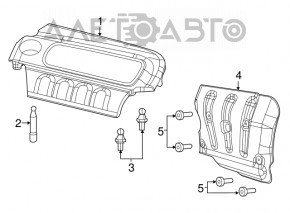 Защита впускного коллектора Chrysler 200 15-17 2.4