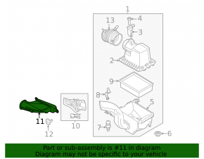Воздухоприемник Ford Escape MK3 17-19 1.5Т