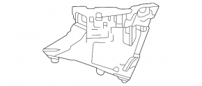 Кріплення переднього бампера ліва внутрішня рама Toyota Land Cruiser 24-26