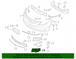 Обрамление птф правое Mazda6 09-10