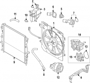 Корпус помпы Mazda CX-90 24-26 PHEV
