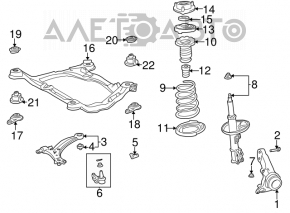 Подрамник передний Lexus ES350 07-12