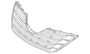 Решетка радиатора grill Toyota Camry v40 07-09 SE, синяя