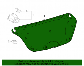 Обшивка крышки багажника Toyota Camry v70 18-18 черная, US