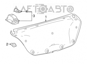Обшивка кришки багажника Toyota Camry v70 18-24 чорна, US тичка