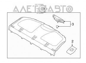 Полка задняя Hyundai Elantra UD 11-13