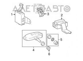 RECEIVER ASSY, TIRE PRESSURE MONITOR Lexus RX400h 06-08