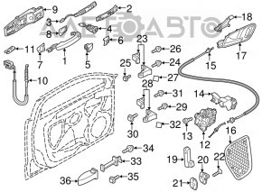 Панель двери внутренняя передняя правая Audi A3 8V 15-20 4d