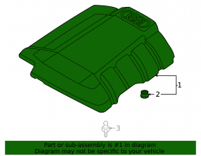 Накладка двигателя Audi A6 C8 19-21 2.0T, 2.0T MHEV