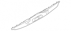 Накладка замку дверей багажника верхнього BMW X5 G05 19-26 чорна