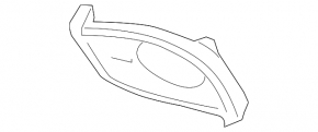 Обрамлення птф праве Infiniti G25 G35 G37 11-14 2d
