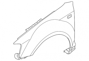 Крило переднє праве Audi A3 09-13