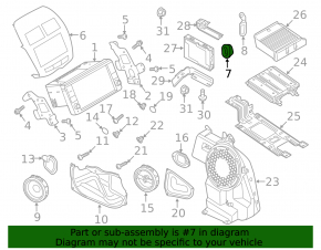 Пищалка передняя левая Mitsubishi Outlander 14-20 с кронштейном