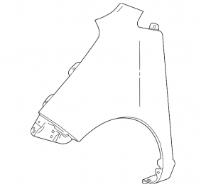 Крило переднє ліве Chevrolet Spark 16-22